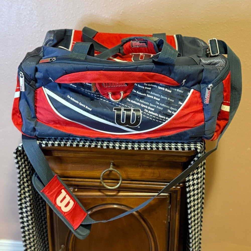 Wilson Red and Black Athletic Bag